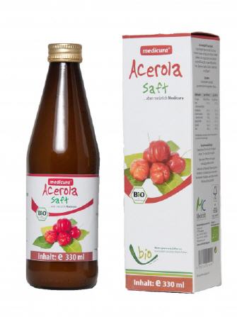 Bio Acerola 100 % Fruchtsaft - 330 ml Glasflasche