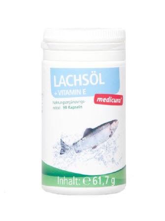 Lachsöl + Vitamin E - 90 Kapseln