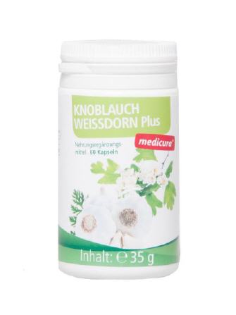 Knoblauch Weißdorn Plus - 60 Kapseln